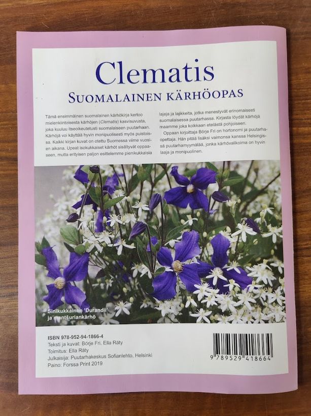 Clematis, suomalainen kärhöopas