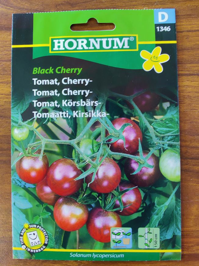 Kirsikkatomaatti Solanum lycopersicum ´Black cherry´